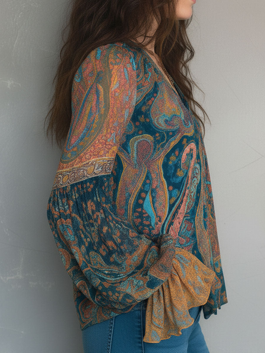 Christina | Stilvolle Chiffonbluse mit Rüschen