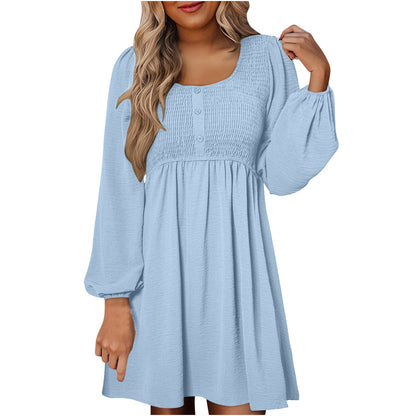Marie | Romantisches gesmoktes Kleid mit Empire-Taille