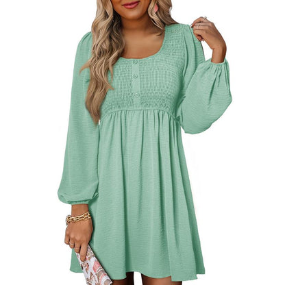 Marie | Romantisches gesmoktes Kleid mit Empire-Taille