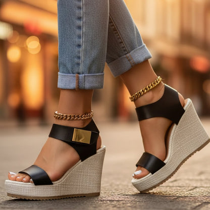 Andrea | Bequeme Keilsandalen mit orthopädischem Komfort