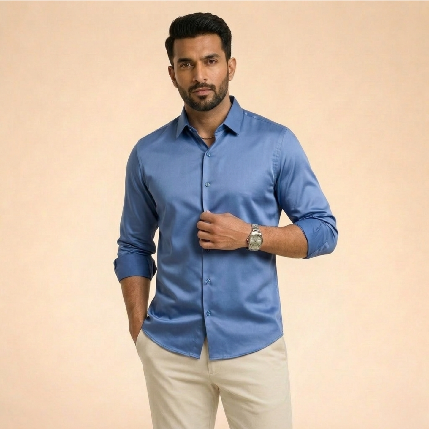 Adrian | Elegantes & Modernes Herrenhemd mit Schlanker Passform