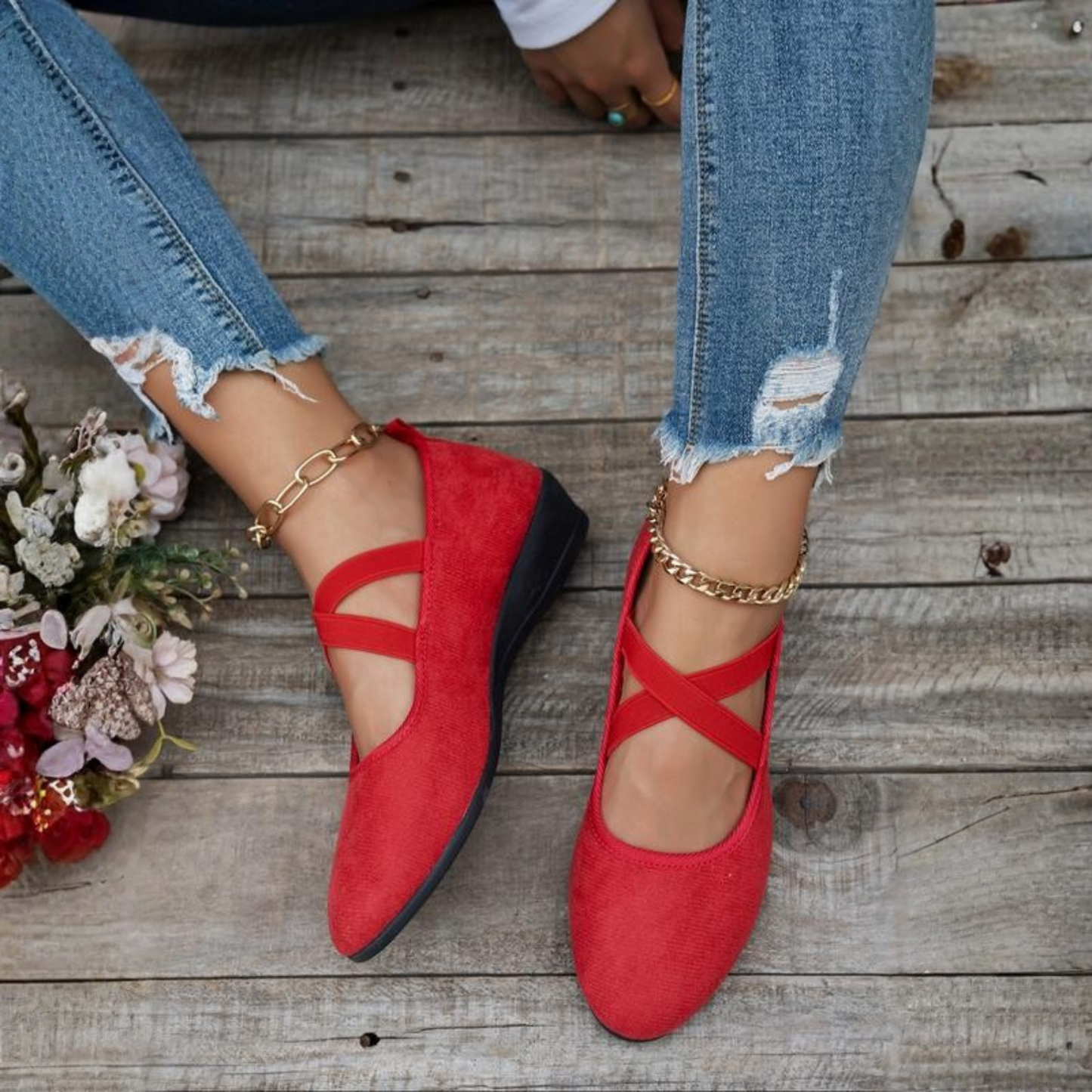 Emma | Elegante Keil-Ballerinas für Komfort im Alltag