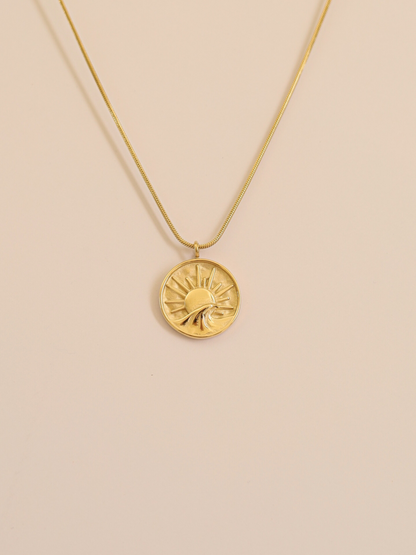 Aurelis™ | Sunrise Halskette aus 18k vergoldetem Edelstahl