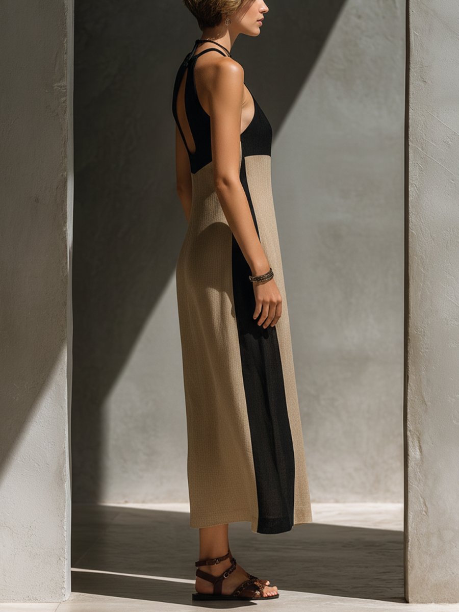 Annett | Elegantes Midi-Neckholder-Kleid für sommerliche Momente