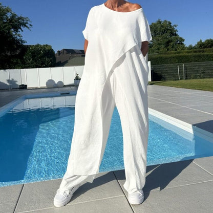 Jolie | Elegantes Loungewear-Set mit asymmetrischem Schnitt