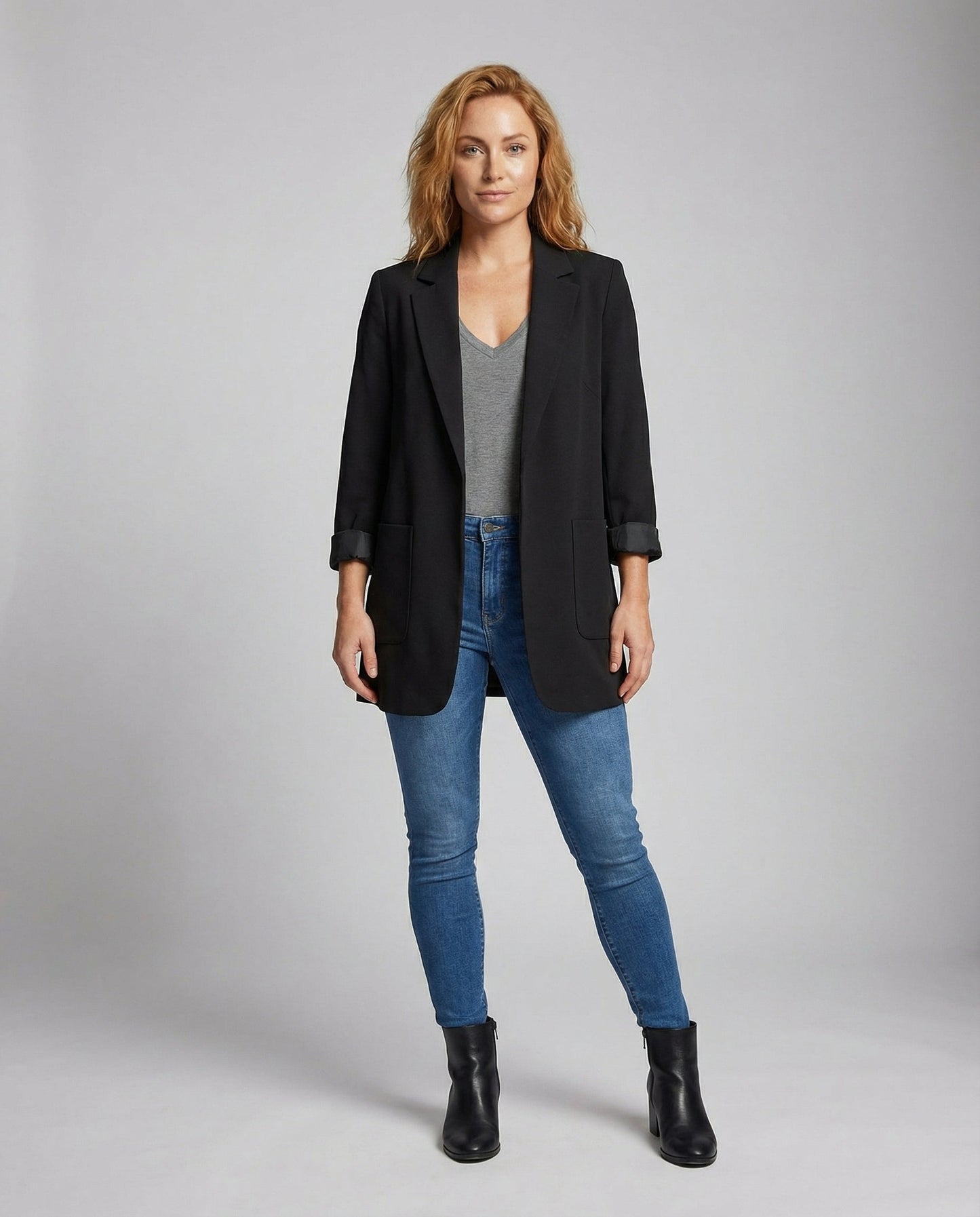 Helena | Eleganter Long-Blazer mit modernem Open-Front-Schnitt