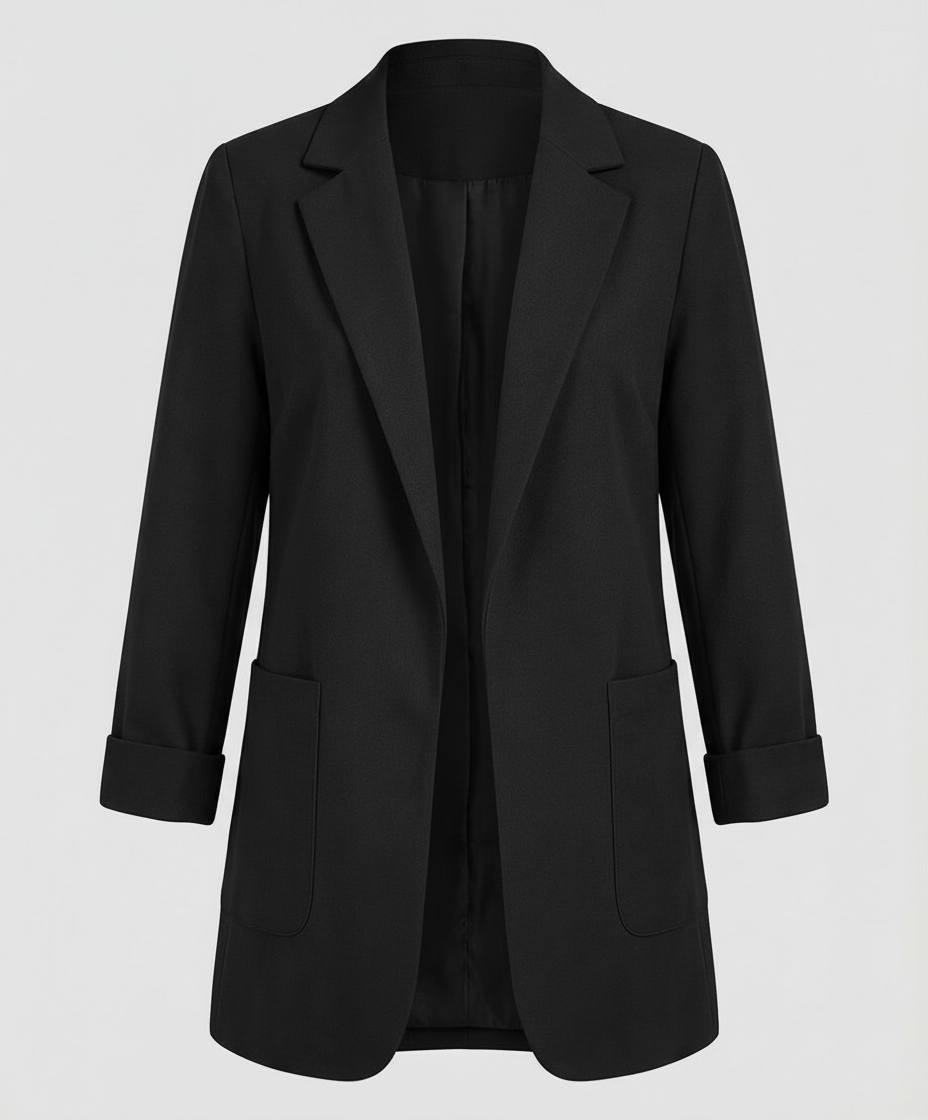 Helena | Eleganter Long-Blazer mit modernem Open-Front-Schnitt