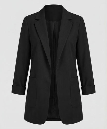 Helena | Eleganter Long-Blazer mit modernem Open-Front-Schnitt
