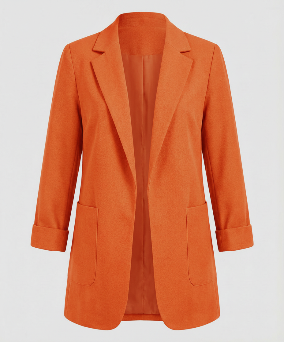 Helena | Eleganter Long-Blazer mit modernem Open-Front-Schnitt
