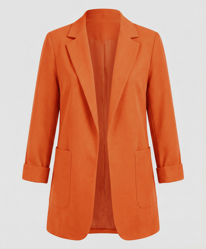 Helena | Eleganter Long-Blazer mit modernem Open-Front-Schnitt