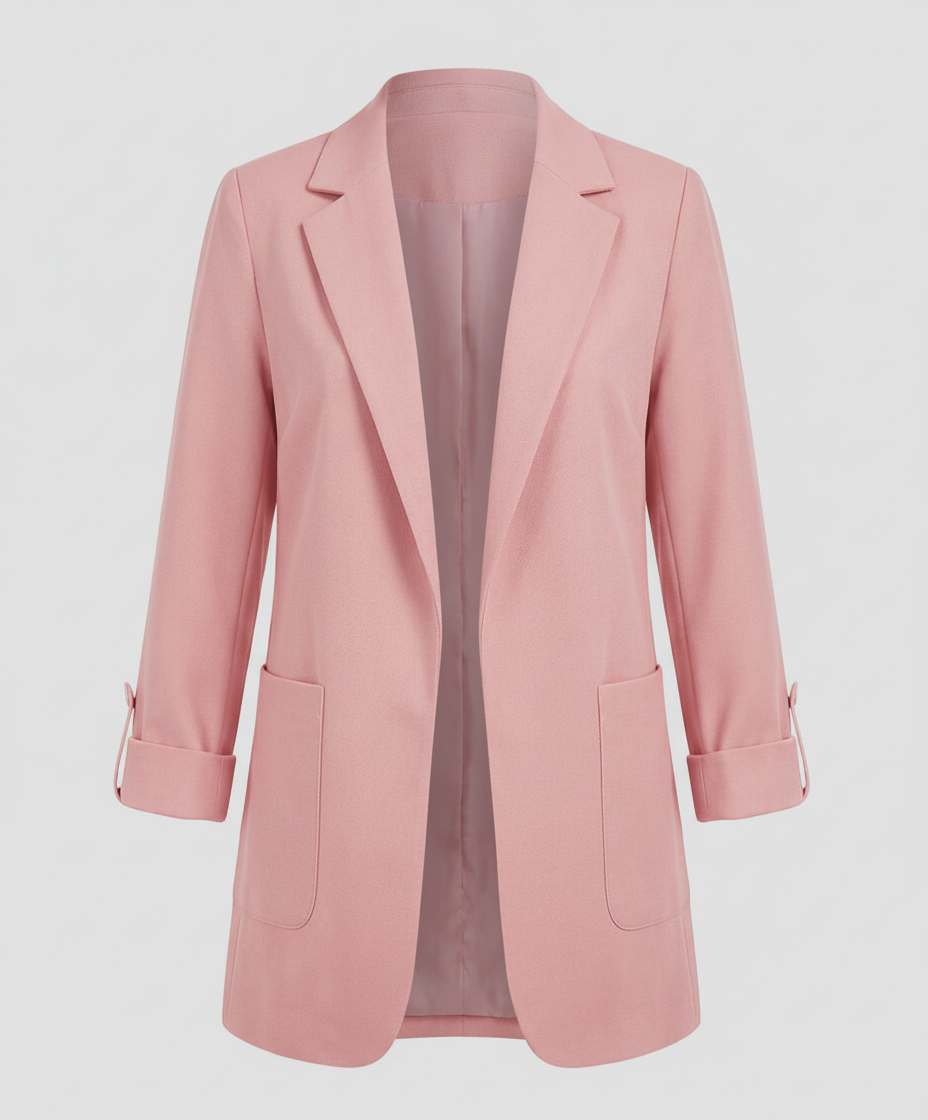 Helena | Eleganter Long-Blazer mit modernem Open-Front-Schnitt