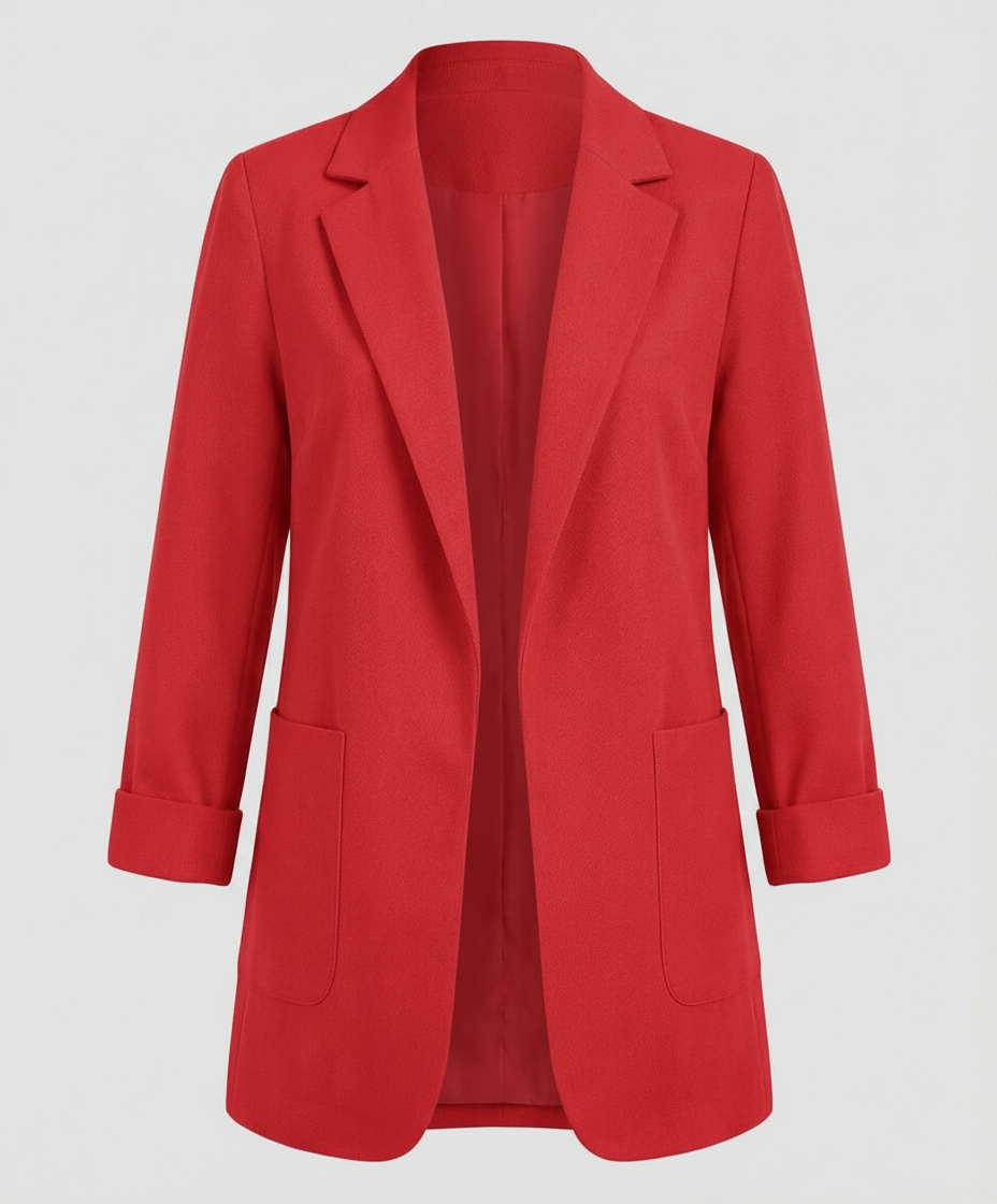 Helena | Eleganter Long-Blazer mit modernem Open-Front-Schnitt