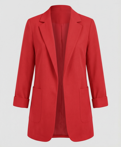 Helena | Eleganter Long-Blazer mit modernem Open-Front-Schnitt