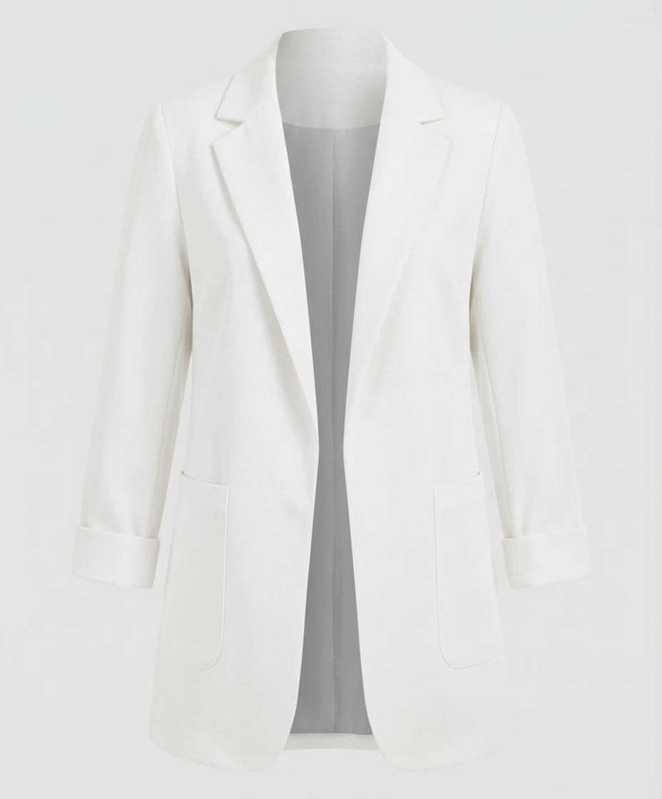 Helena | Eleganter Long-Blazer mit modernem Open-Front-Schnitt