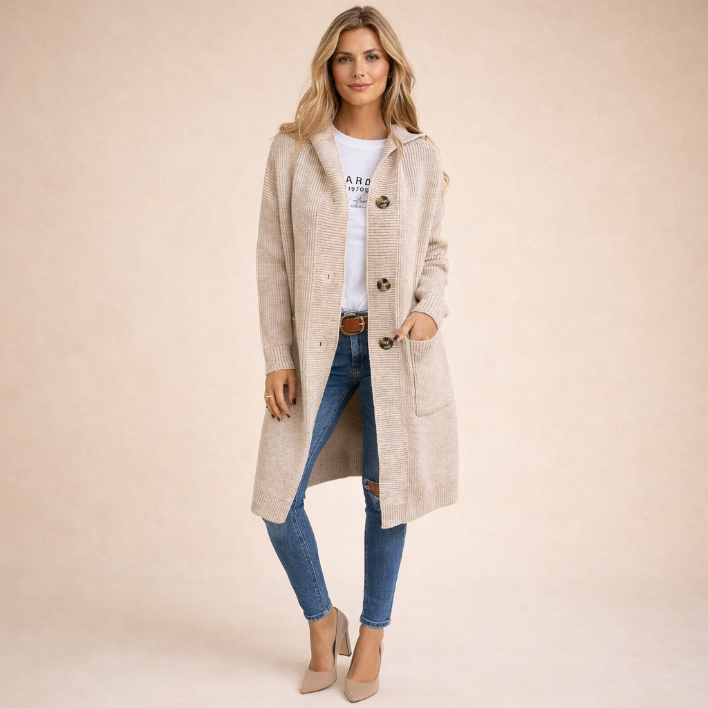 Bente | Moderner und eleganter langer Cardigan