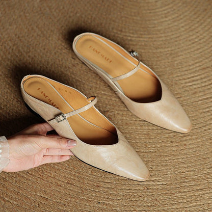 Antje | Elegante und stilvolle Leder-Pantoletten für Damen