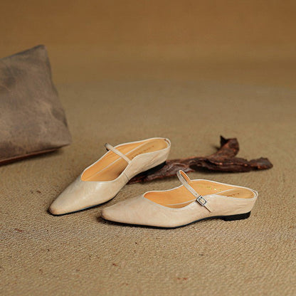 Antje | Elegante und stilvolle Leder-Pantoletten für Damen
