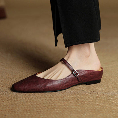Antje | Elegante und stilvolle Leder-Pantoletten für Damen