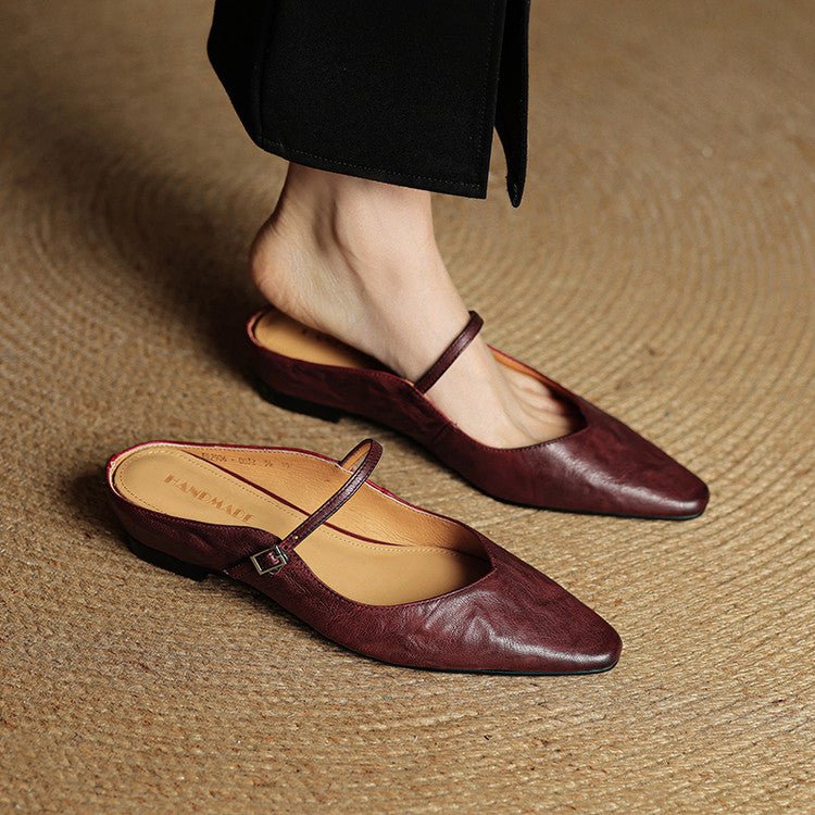 Antje | Elegante und stilvolle Leder-Pantoletten für Damen