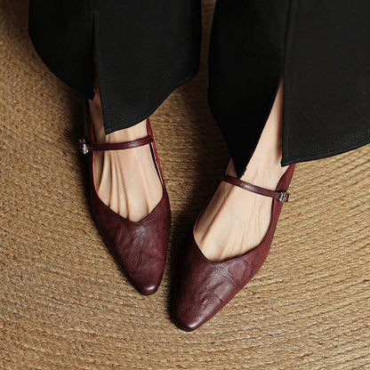 Antje | Elegante und stilvolle Leder-Pantoletten für Damen