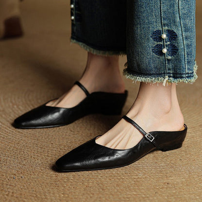 Antje | Elegante und stilvolle Leder-Pantoletten für Damen