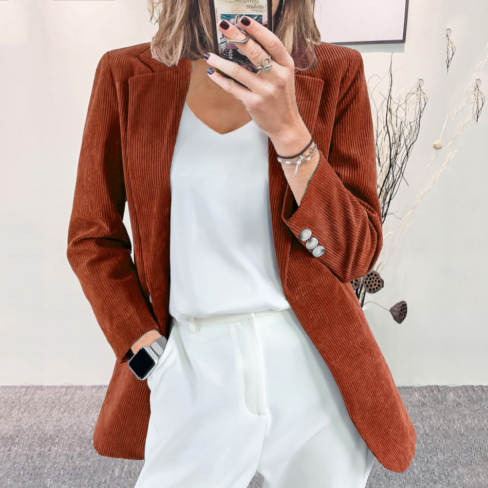 Jennifer | Eleganter und Strukturierter Cord-Blazer