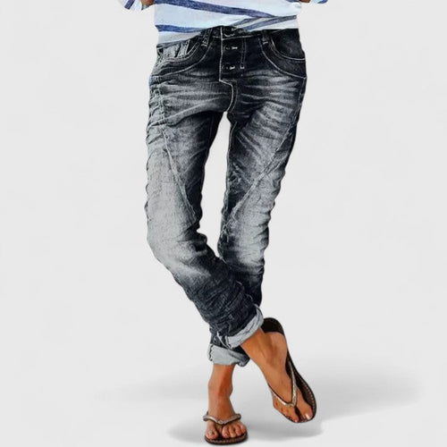 Charlotte | Lässige Wide-Leg Jeans im Distressed-Look