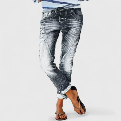 Charlotte | Lässige Wide-Leg Jeans im Distressed-Look