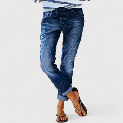 Charlotte | Lässige Wide-Leg Jeans im Distressed-Look