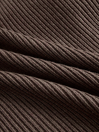 Leni | Kuscheliges Strickkleid mit Rüschensaum