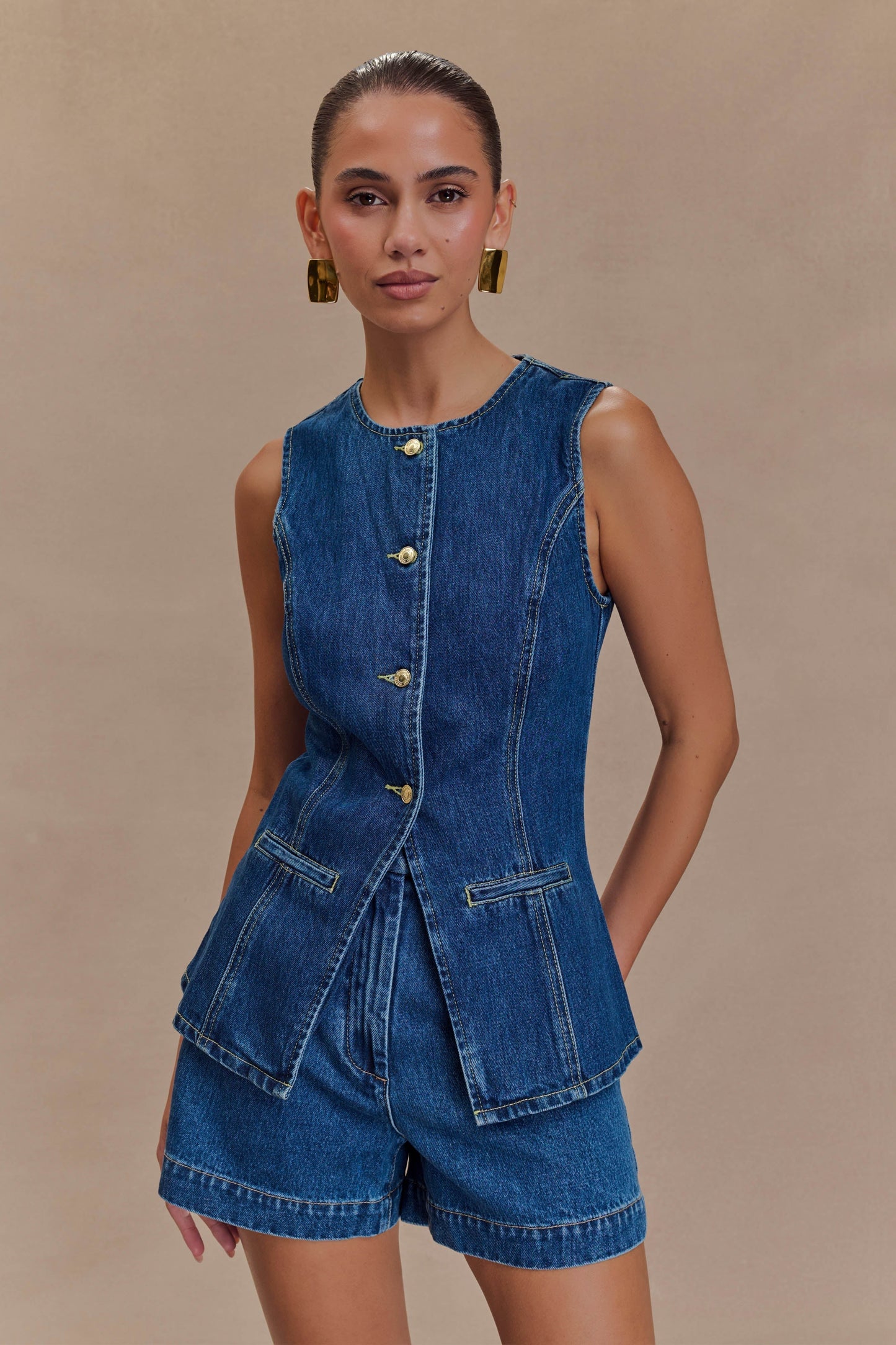 Emilia | Stilvolles und bequemes Denim-Set