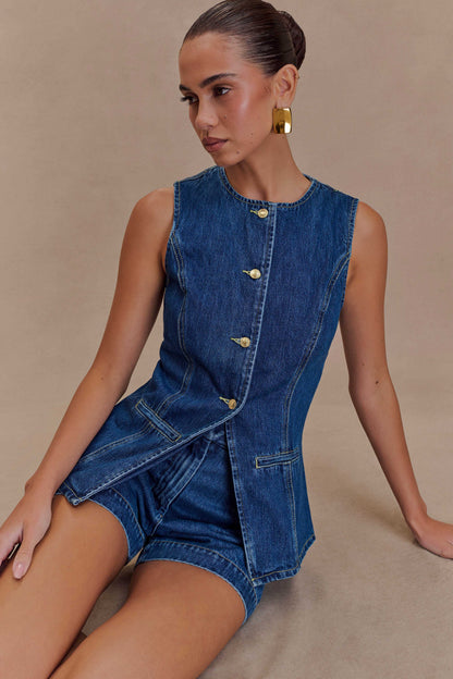 Emilia | Stilvolles und bequemes Denim-Set