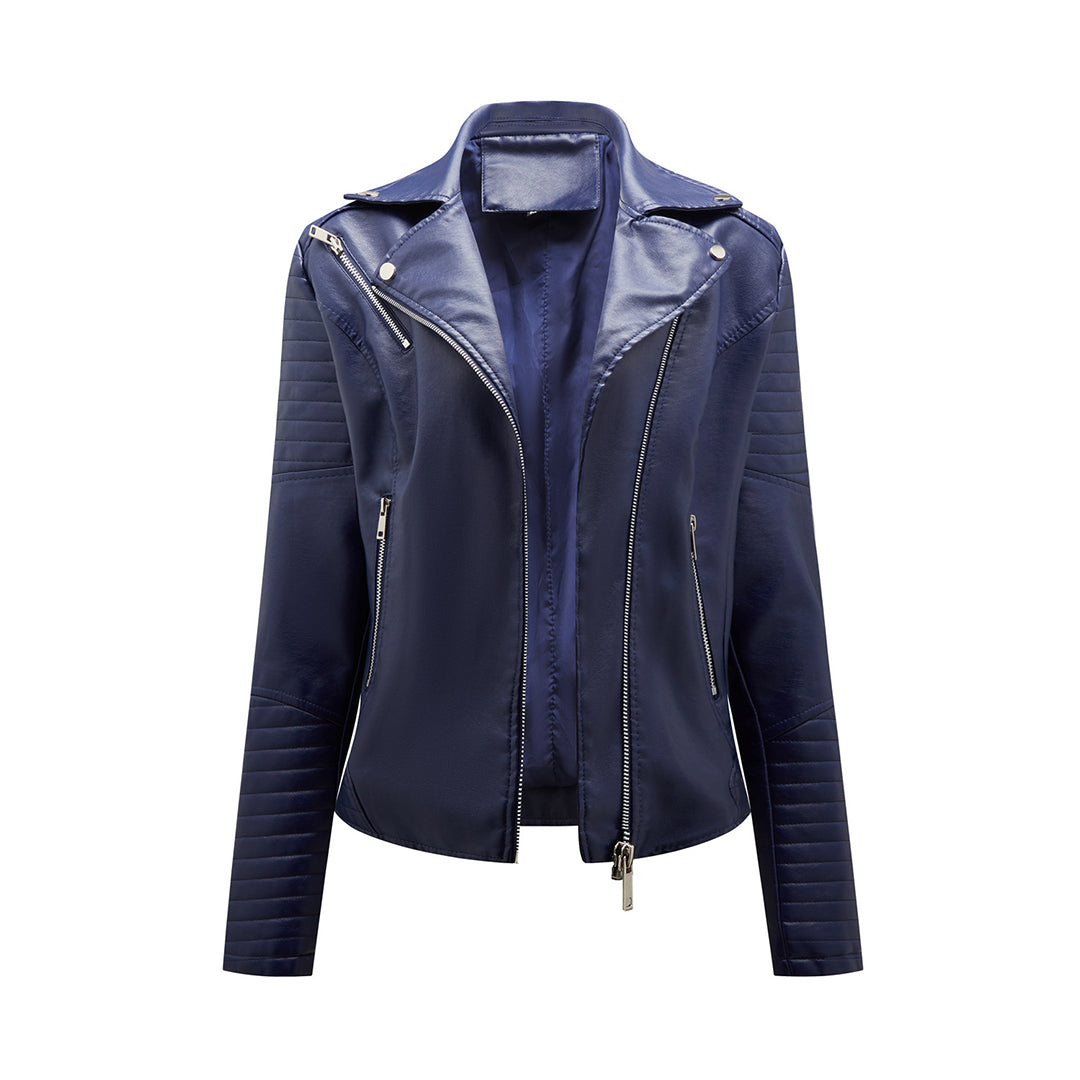 Evelyne | Elegante Damenjacke mit asymmetrischem Reißverschluss