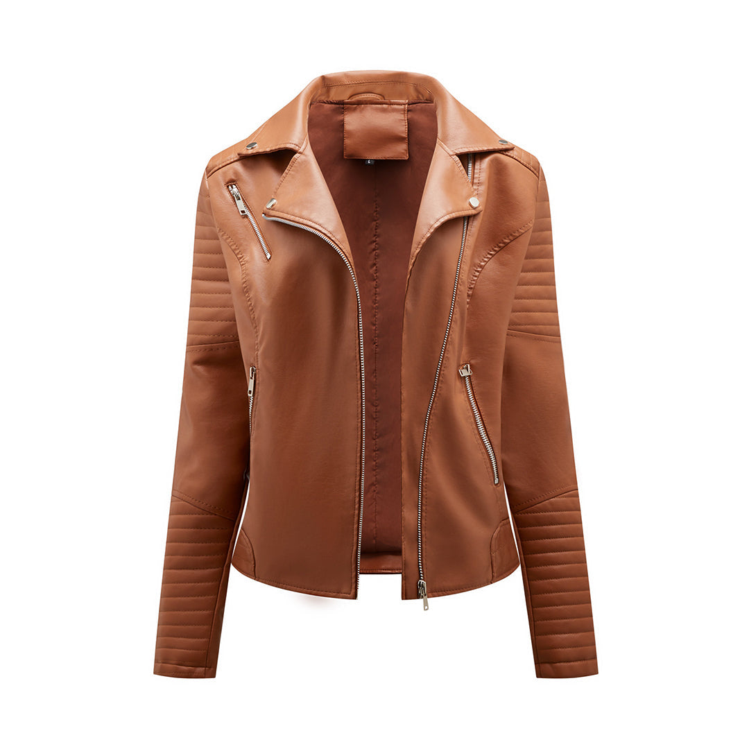 Evelyne | Elegante Damenjacke mit asymmetrischem Reißverschluss