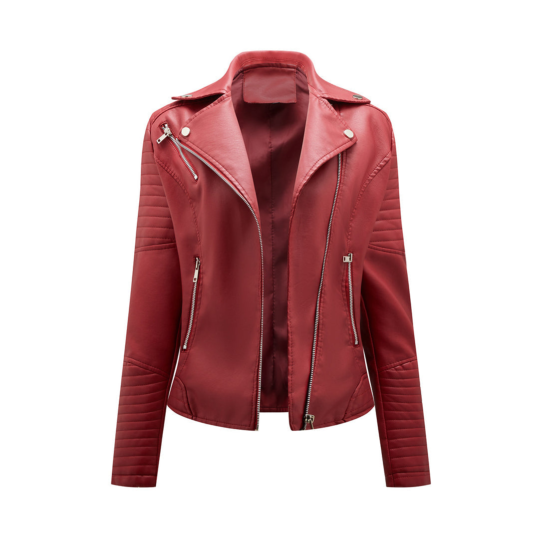 Evelyne | Elegante Damenjacke mit asymmetrischem Reißverschluss