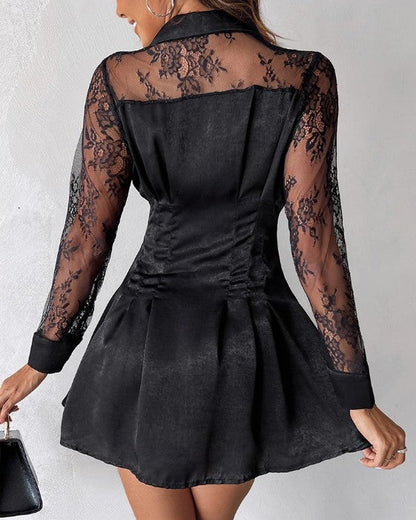 Lina | Elegantes Spitzen-Minikleid für besondere Momente