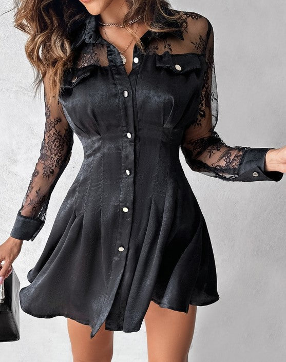 Lina | Elegantes Spitzen-Minikleid für besondere Momente