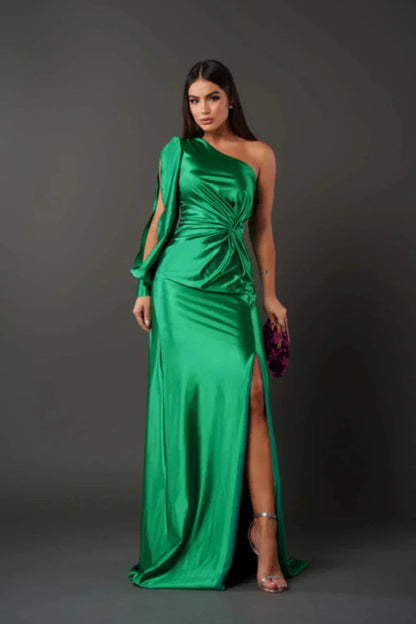 Leonie | Elegantes Satinkleid Damen