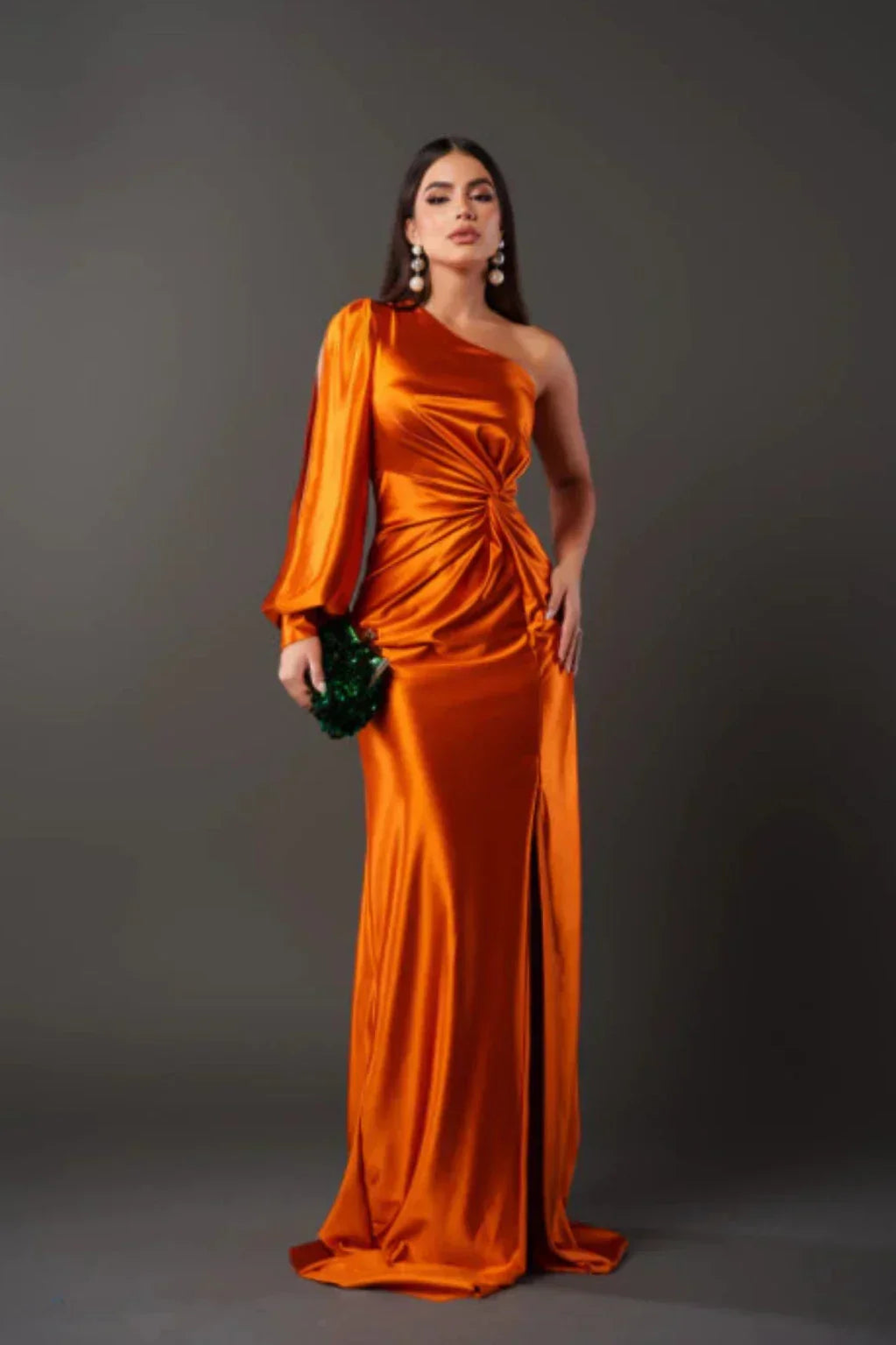 Leonie | Elegantes Satinkleid Damen