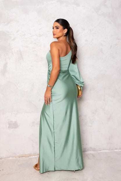 Leonie | Elegantes Satinkleid Damen