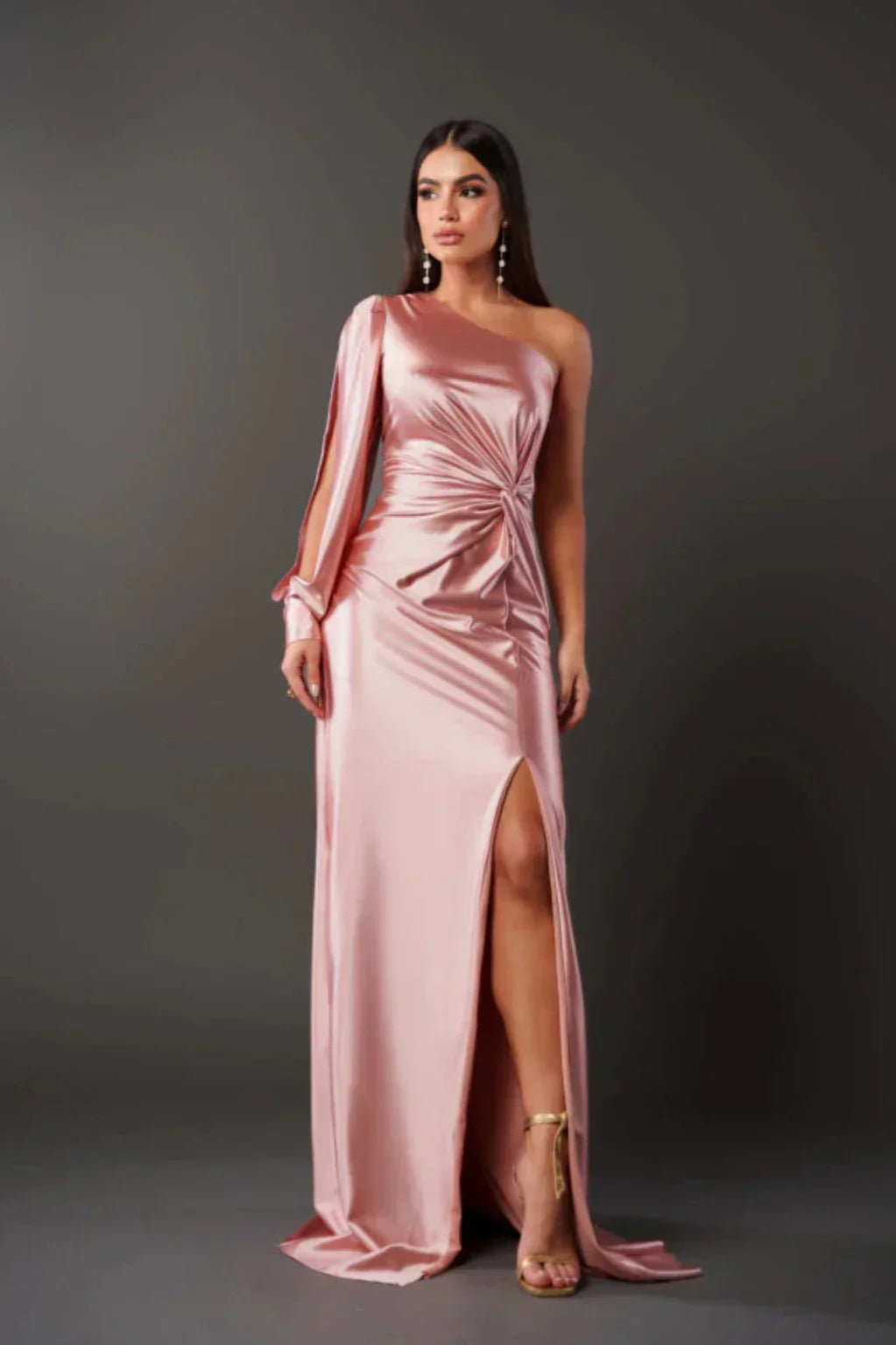 Leonie | Elegantes Satinkleid Damen