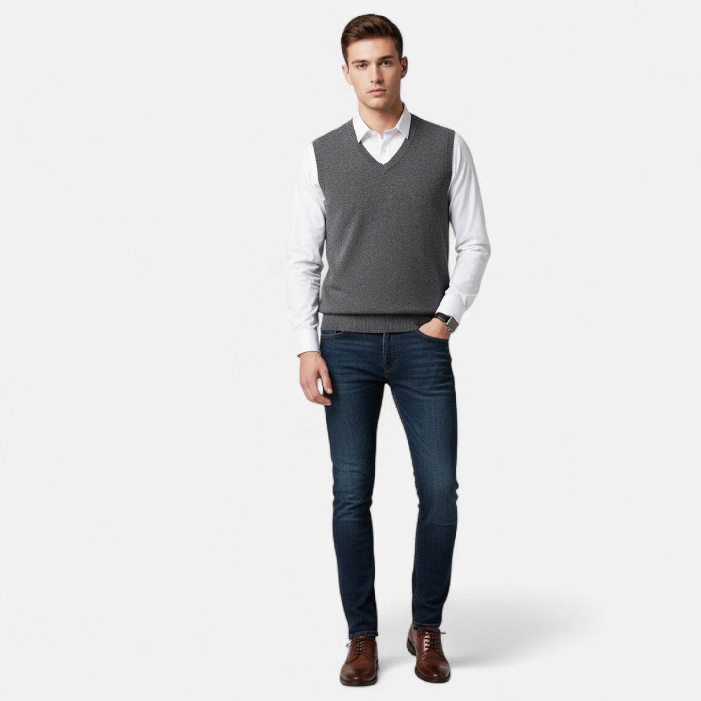 Emil | Elegante und komfortable Herrenweste aus Merinowolle