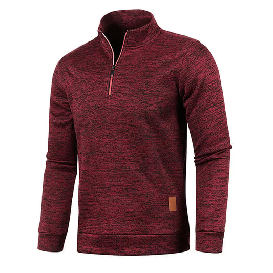 Arvelo | Elegantes Sweatshirt mit halbem Reißverschluss