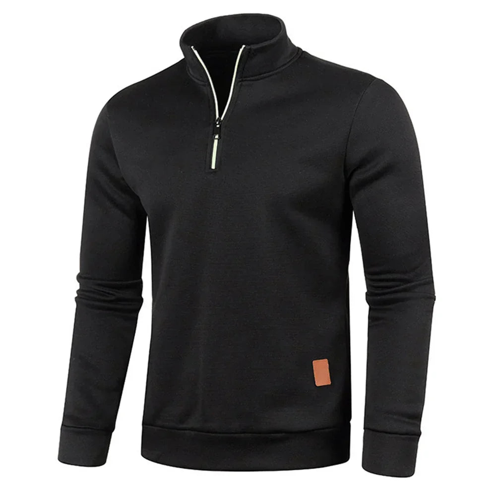 Arvelo | Elegantes Sweatshirt mit halbem Reißverschluss