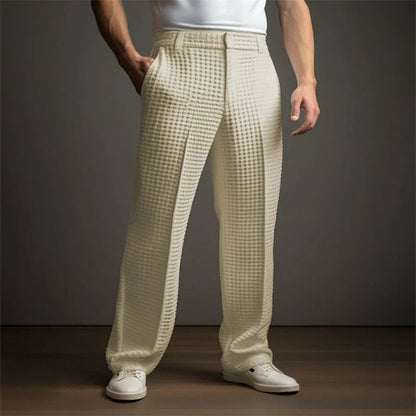 Fritz | Elegante Waffelstruktur-Hose