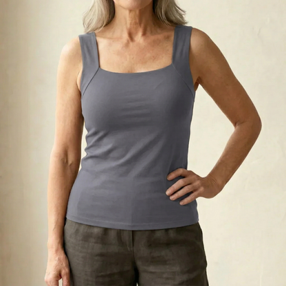 Maya | Komfortables Tanktop mit quadratischem Ausschnitt