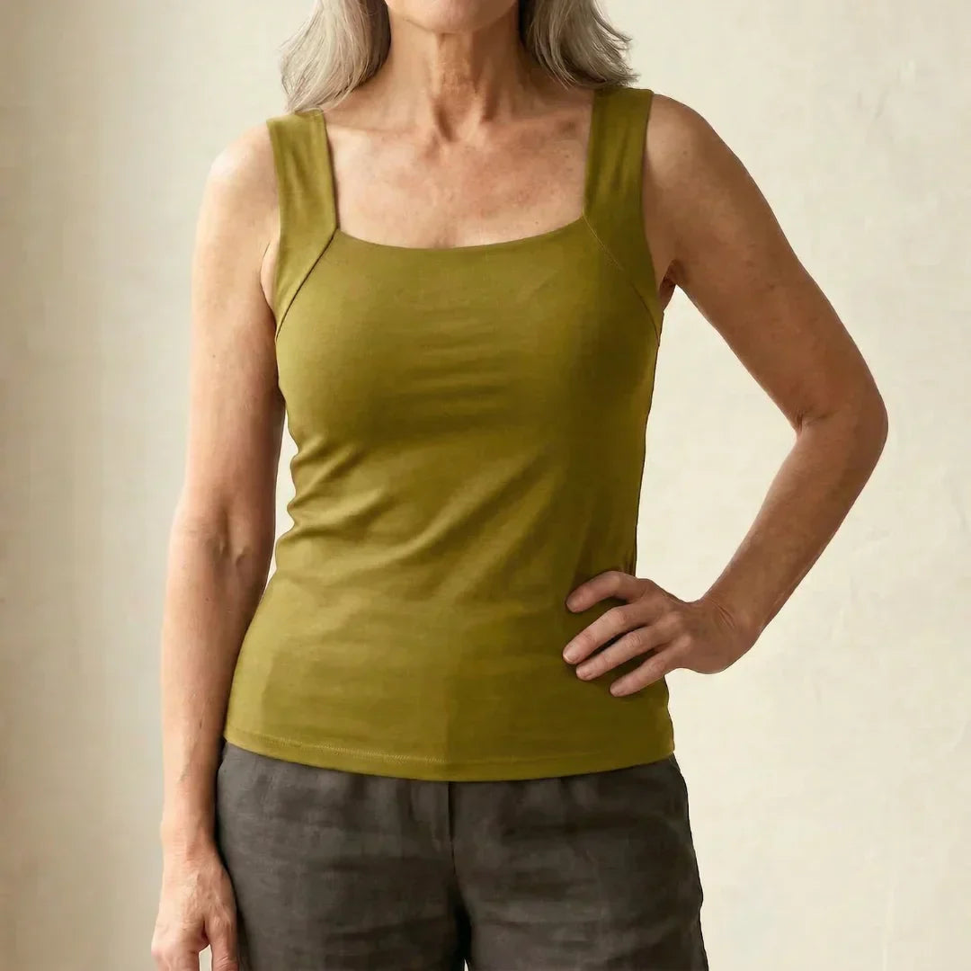 Maya | Komfortables Tanktop mit quadratischem Ausschnitt