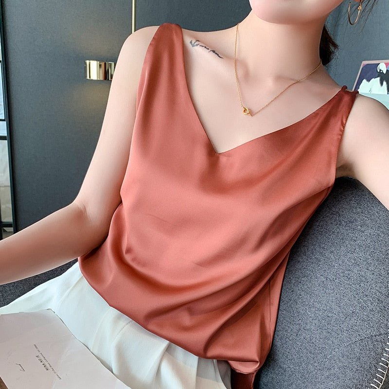 Fiona | Seidig weiches Tanktop für sommerliche Eleganz