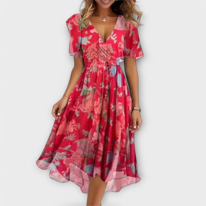 Amira | Elegantes Wickel Midikleid