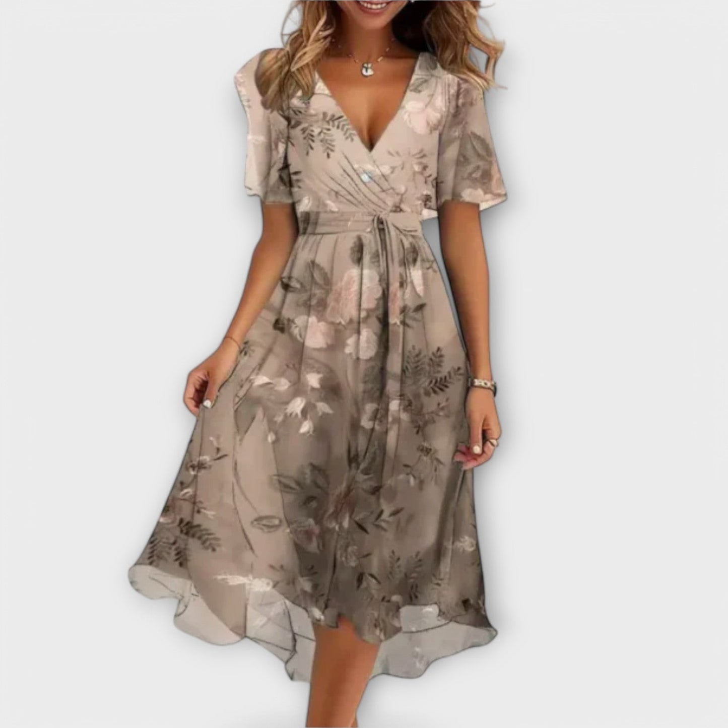 Amira | Elegantes Wickel Midikleid